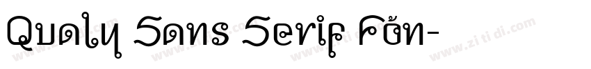 Qualy Sans Serif Fon字体转换